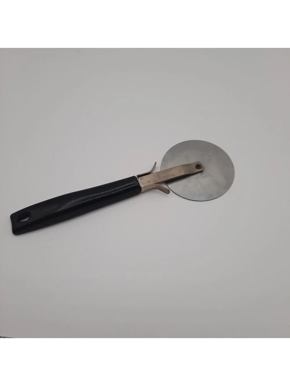 Vintage Ekco Pizza Cutter With Black Handle Stainless Steel USA Made